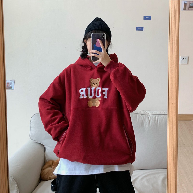 [áo hoodie nữ form rộng] Áo hoodie unisex nữ form rộng thời trang ulzzang