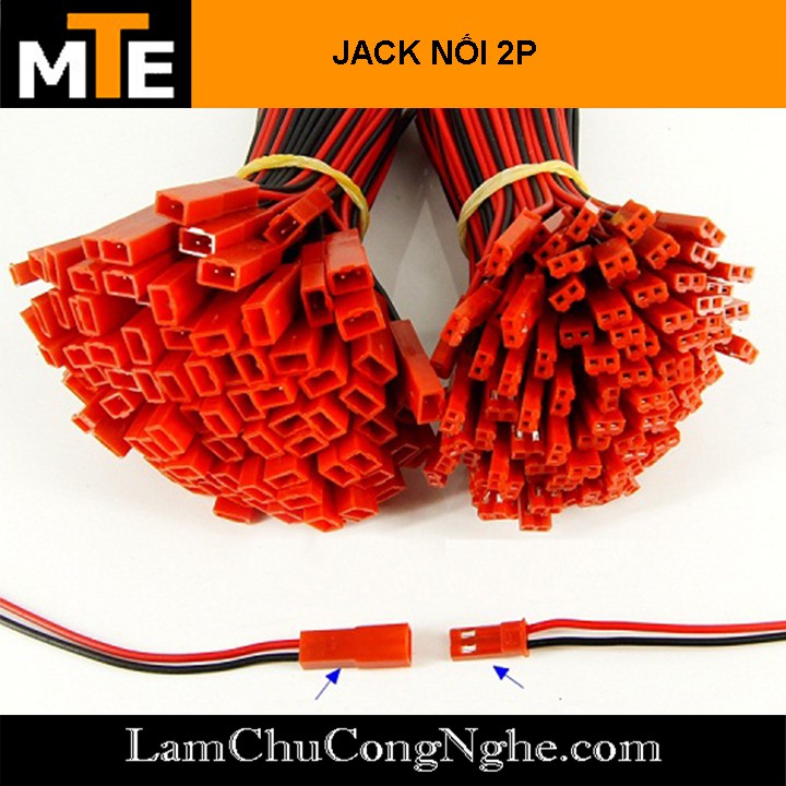 Cặp Jack kết nối JST-2P 2 Pin 20CM