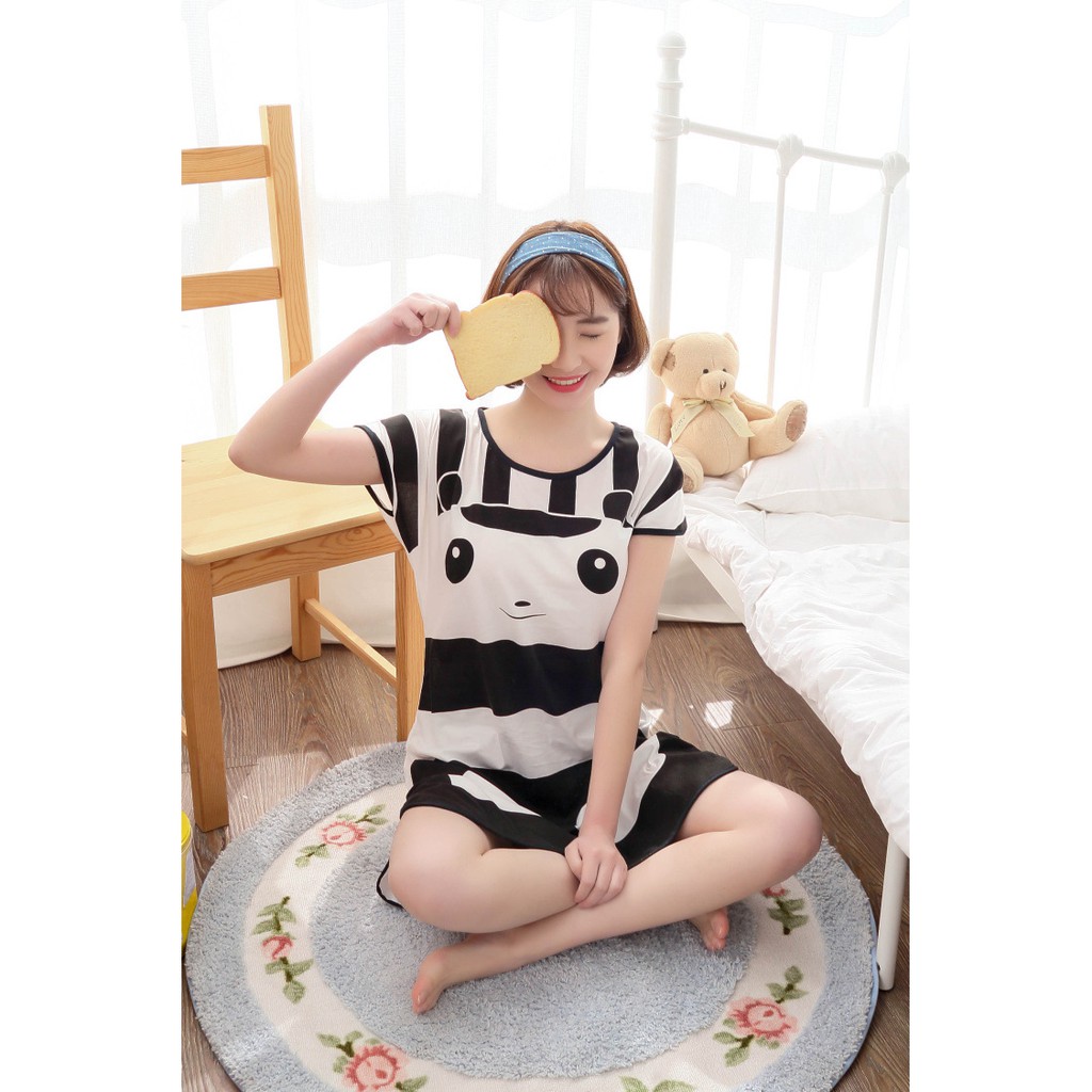 [SIÊU RẺ] Váy ngủ cute nhiều hình, chất thun mỏng mịn mặc cực mát | BigBuy360 - bigbuy360.vn