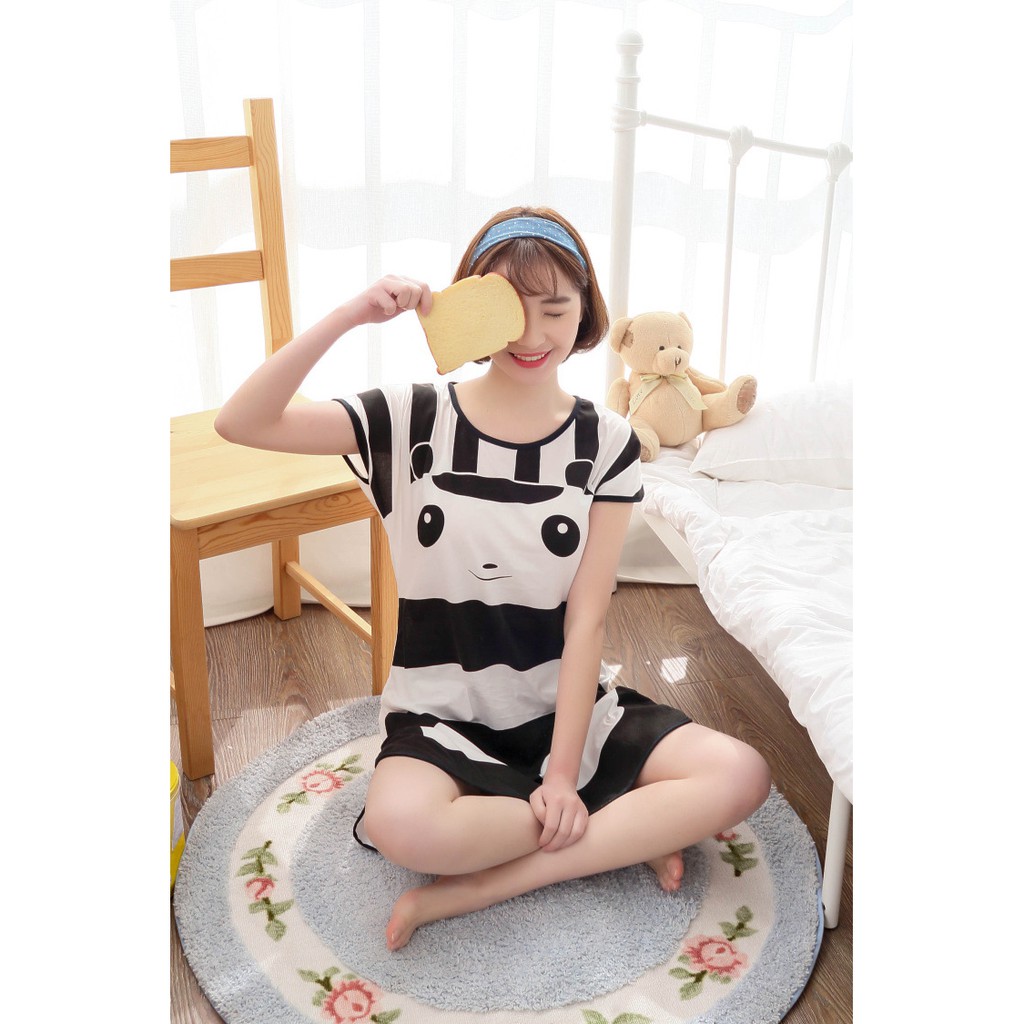 [SIÊU RẺ] Váy ngủ cute nhiều hình, chất thun mỏng mịn mặc cực mát | BigBuy360 - bigbuy360.vn