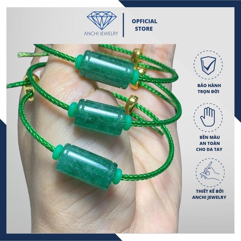 Vòng tay lu thống đá aquamarine / ngọc xanh / TA dâu xanh / ngọc huyết / TA dâu hồng / TA trắng. Anchi jewelry