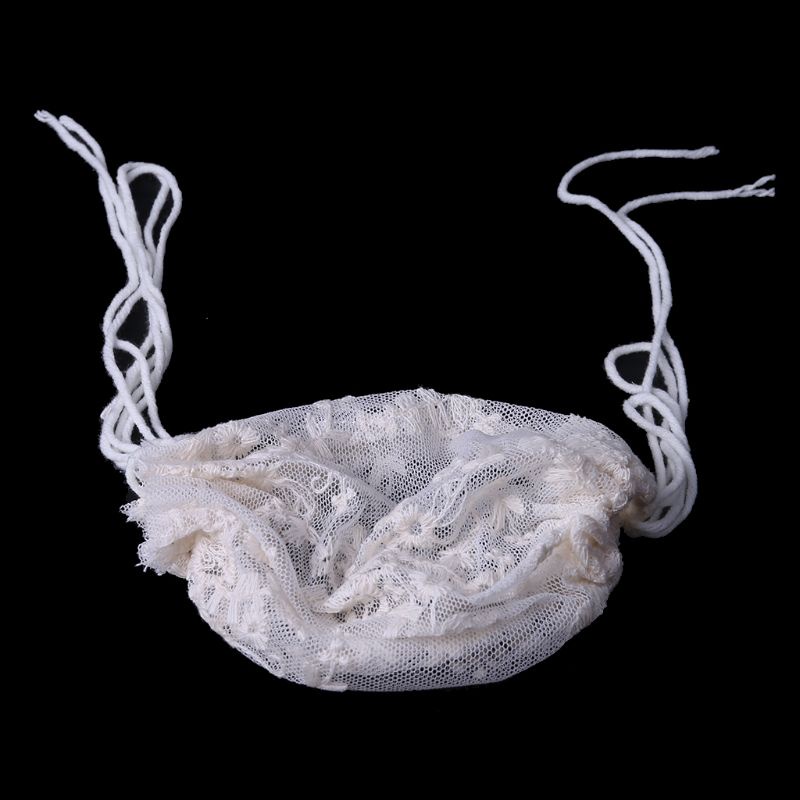 Mũ Dệt Kim Phối Ren Hoa Dùng Làm Đạo Cụ Chụp Ảnh Cho Bé Sơ Sinh Từ 0-24 Tháng