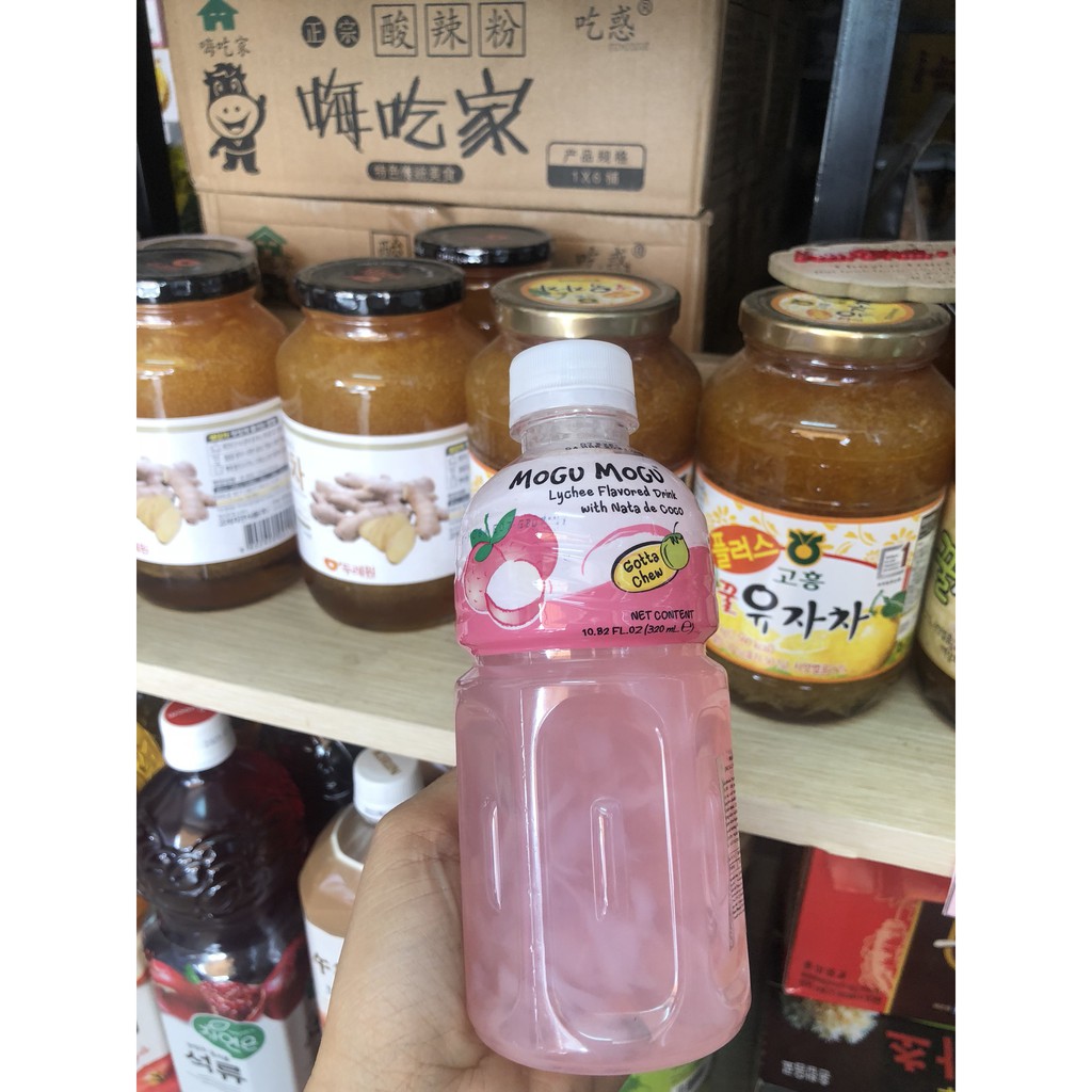 Nước uống Mogu Mogu thạch dừa 320ml 4 vị