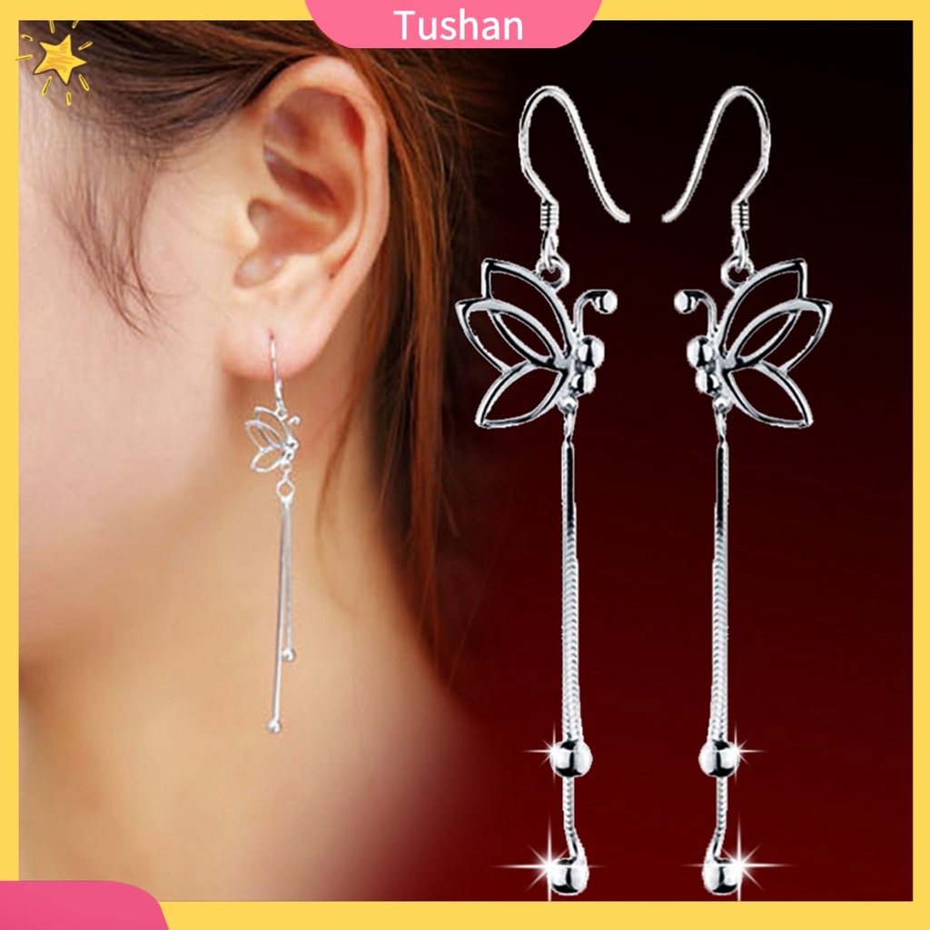 Khuyên tai nữ trang dáng dài tạo hình độc đáo