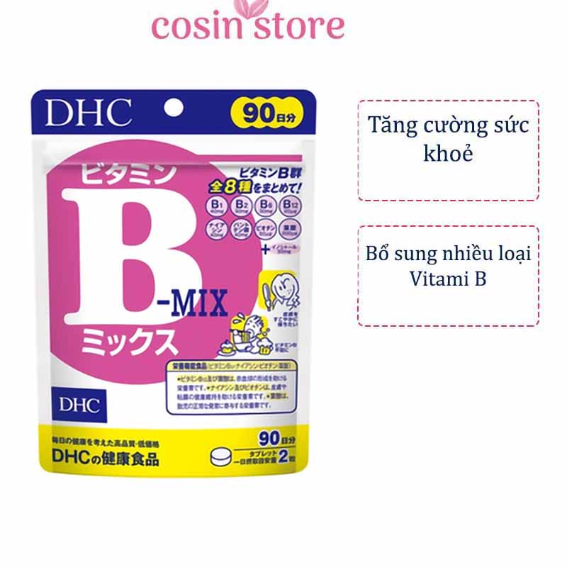 Viên Uống Vitamin B Tổng Hợp DHC Vitamin B Mix 180 Viên 90 Ngày Dùng