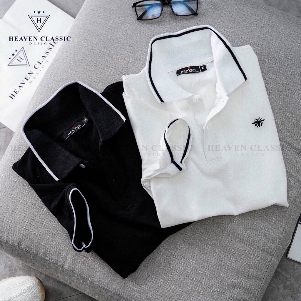 Áo thun Polo nam cổ bẻ họa tiết bo viền 100% chất Cotton thoáng mát, không nhăn Basic  2021| | BigBuy360 - bigbuy360.vn