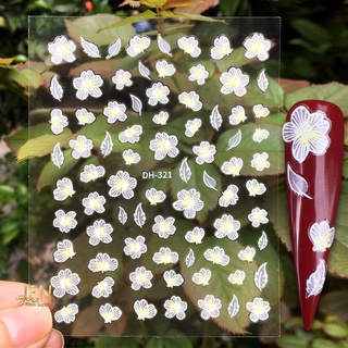 Sticker dán móng nail hoa mai Tết