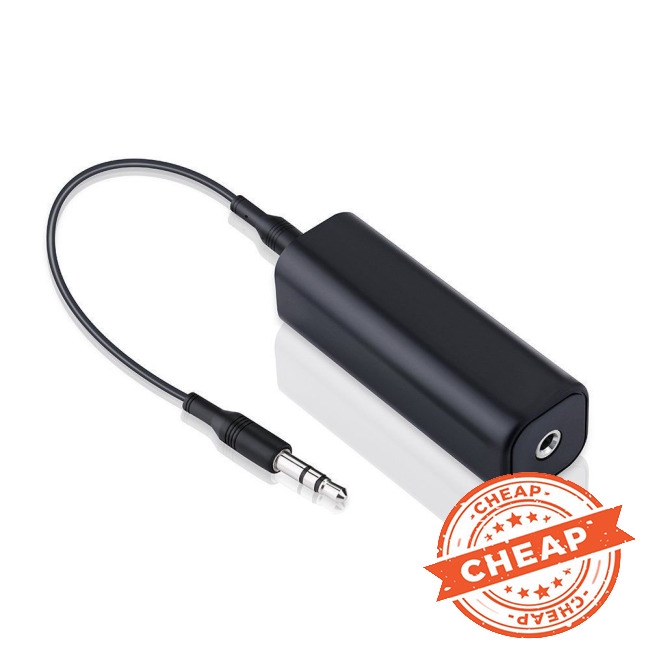 Bộ lọc tiếng ồn dây nối đất kèm dây cáp âm thanh cổng 3.5mm cho dàn âm thanh xe hơi