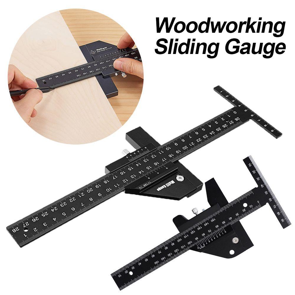 WONDER Woodworking Sliding Gauge High Precision T-Square Aluminum Alloy T Ruler