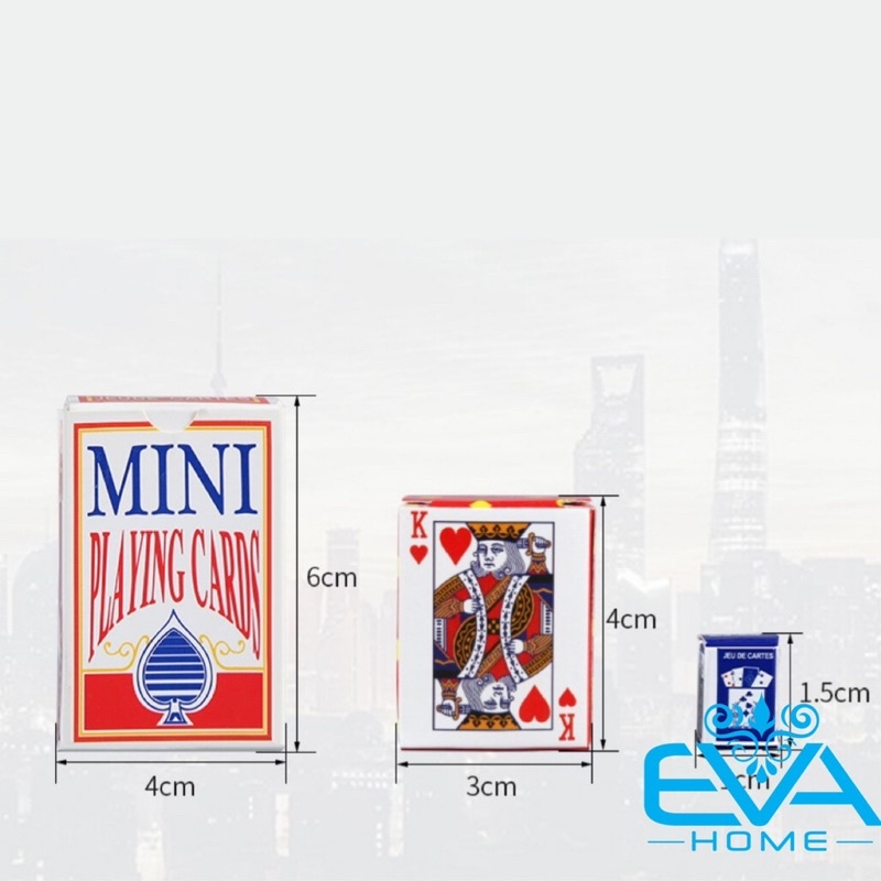 Bộ Bài Tây Poker Super Mini Tí Hon 52 Lá Độc Đáo SP4837
