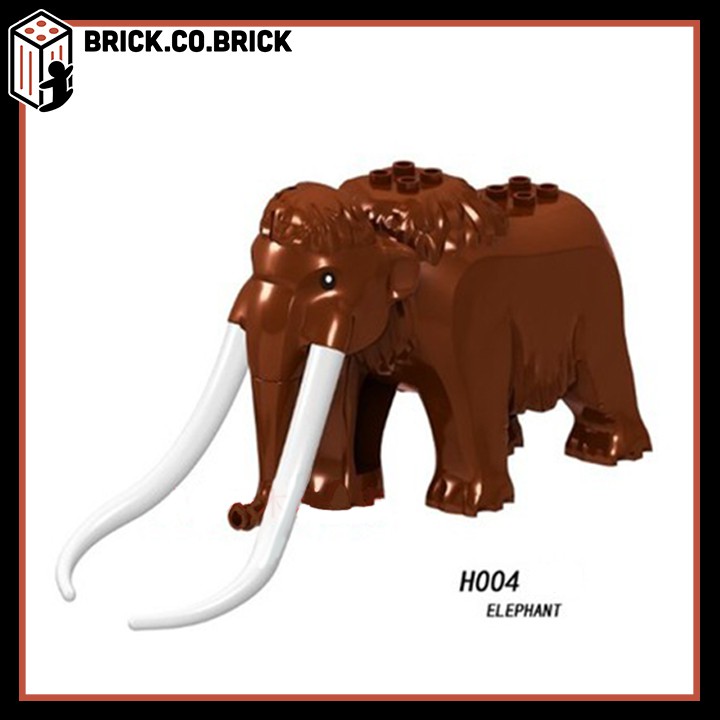 Mô Hình Đồ Chơi Lắp Ráp Voi Ma Mút Bigfig Animals H004