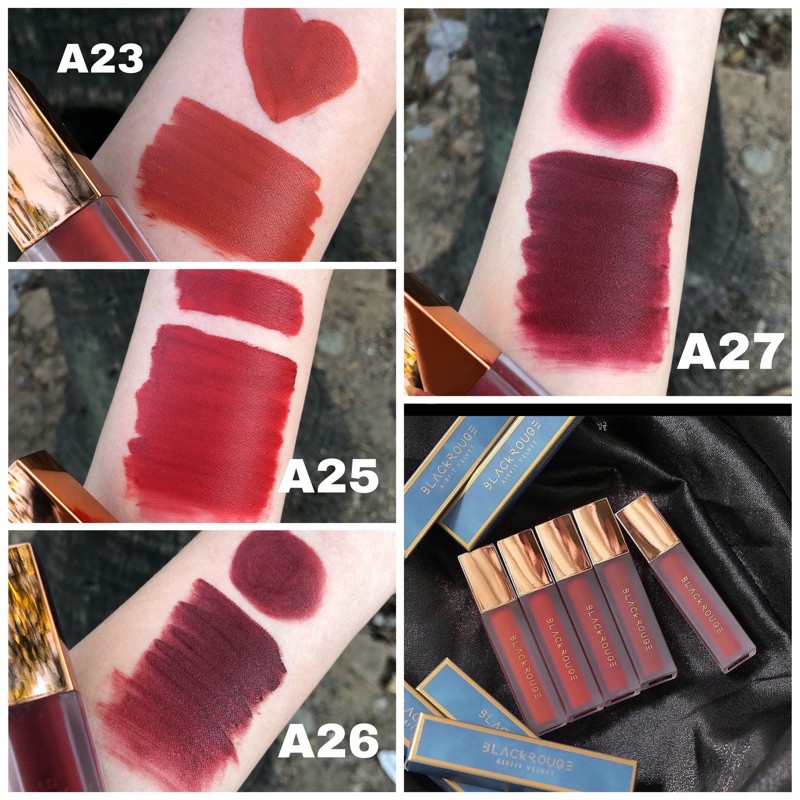 Son Black Rouge version 5 A23 , A25 , A26 , A27 chất son đẹp lì ( Handmade )