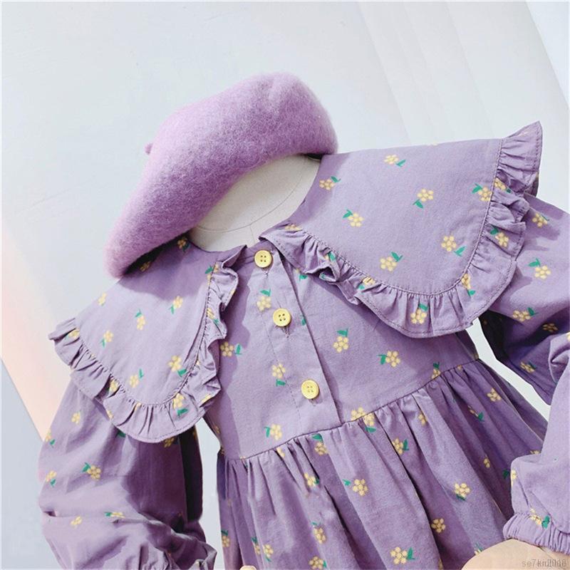 Đầm Công Chúa Dài Tay Hàn Quốc Dành Cho Bé Gái