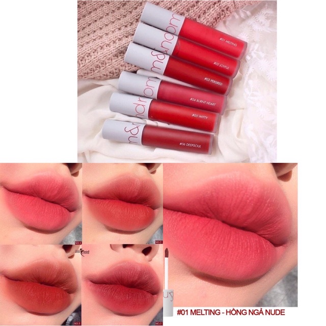 Son Kem Lì Mềm Mượt Romand Zero Velvet Tint