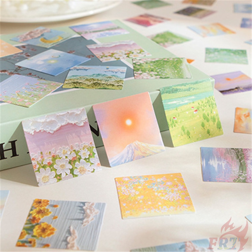 ❉ Miếng Dán Trang Trí Nhiều Màu Sắc Xinh Xắn ❉ Hộp 45 Miếng Dán Sticker Trang Trí Sổ Lưu Niệm