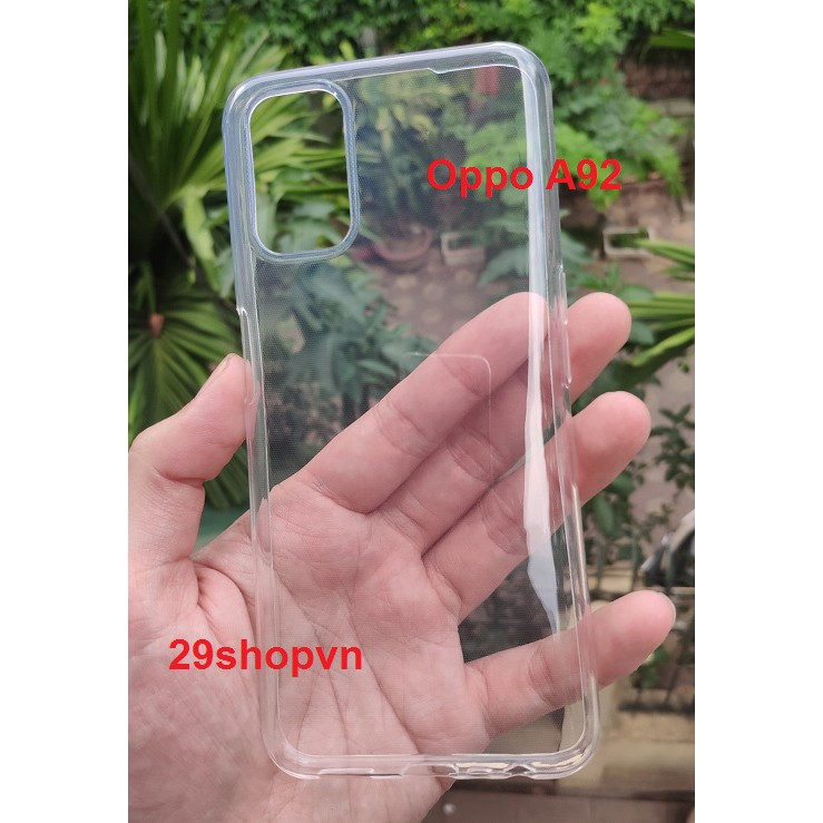 Ốp Oppo A92 2020 Silicone Dẻo (Loại đep)