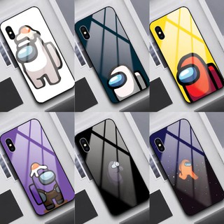 Ốp lưng kính Samsung Galaxy Note 8 Note 9 Note 10 Note 10 Plus in hình AMONG US