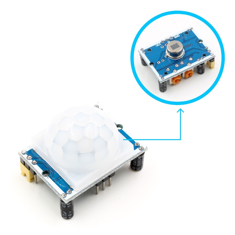 1 Mô Đun Cảm Biến Hồng Ngoại Sr501 Hc-Sr501 Cho Arduino