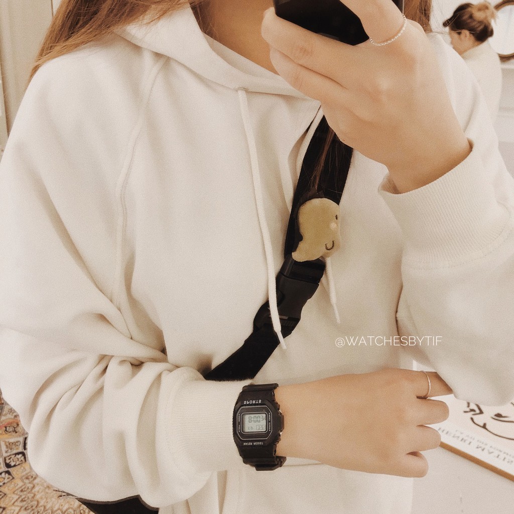 Đồng hồ thể thao nam nữ CHUBBIE full black đồng hồ điện tử unisex Watchesbytif size 35mm kèm báo thức đi học đi chơi