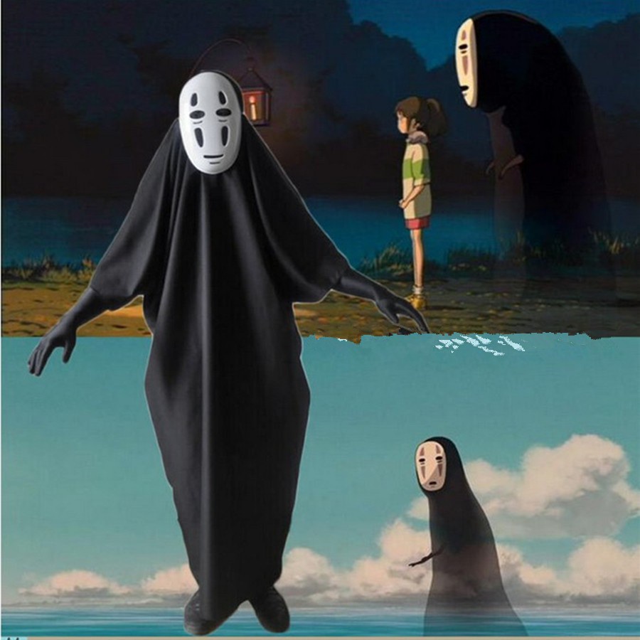 SET BỘ TRANG PHỤC HÓA TRANG NHÂN VẬT MA VÔ DIỆN Hayao Miyazaki SPIRITED AWAY(KAONASHI)