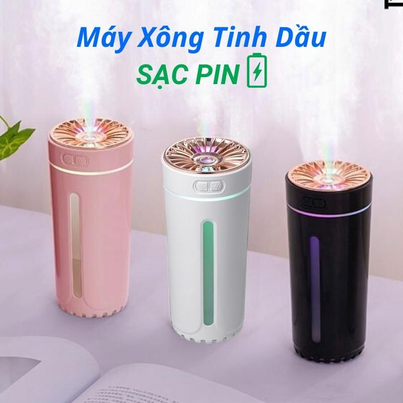 Máy Xông Tinh Dầu Sạc Pin Xe Hơi Cao Cấp Máy Khuếch Tán Tinh Dầu ÔTô Máy Phun Sương Tạo Ẩm Toả Hương Thơm Mát Diệt Khuẩn