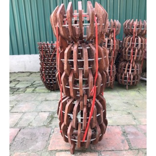 Chậu gỗ quả bí trồng hoa lan KT: 30cm giá:150k/2 chiếc