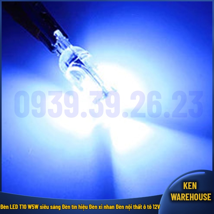 Đèn LED T10 W5W siêu sáng Đèn xi nhan Đèn tín hiệu Đèn nội thất ô tô xe máy mô tô 12V - GIÁ 01 BÓNG - KEN warehouse