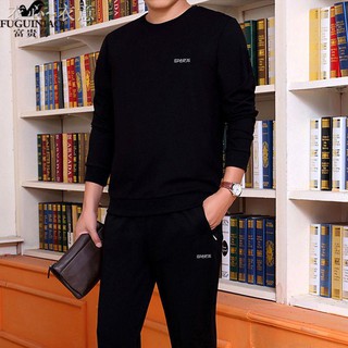 Bộ Đồ Thể Thao Vải Cotton Thời Trang Mùa Xuân Cho Đàn Ông Trung Niên