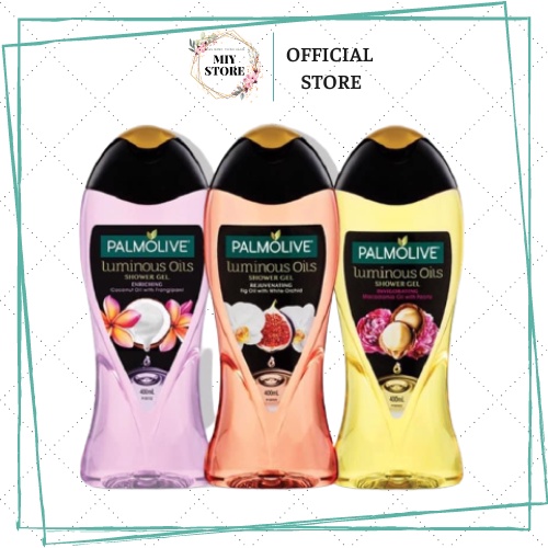 Sữa tắm Palmolive tinh dầu,dưỡng ẩm Luminous Oils hương nước hoa 400ml