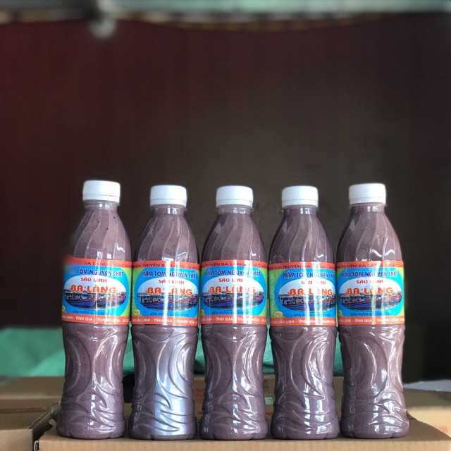 Mắm tôm nguyên chất sáu linh ba làng 0,5l