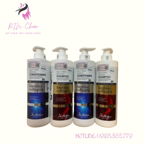 Cặp Dầu Gội Siêu Phục Hồi Tóc, Kích Thích Mọc Tóc Biotin Collagen Cao Cấp. Rin_chan store