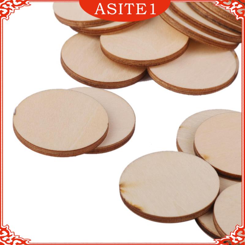 Miếng Gỗ Tròn Tự Nhiên Chưa Hoàn Thành Dùng Trang Trí DIY