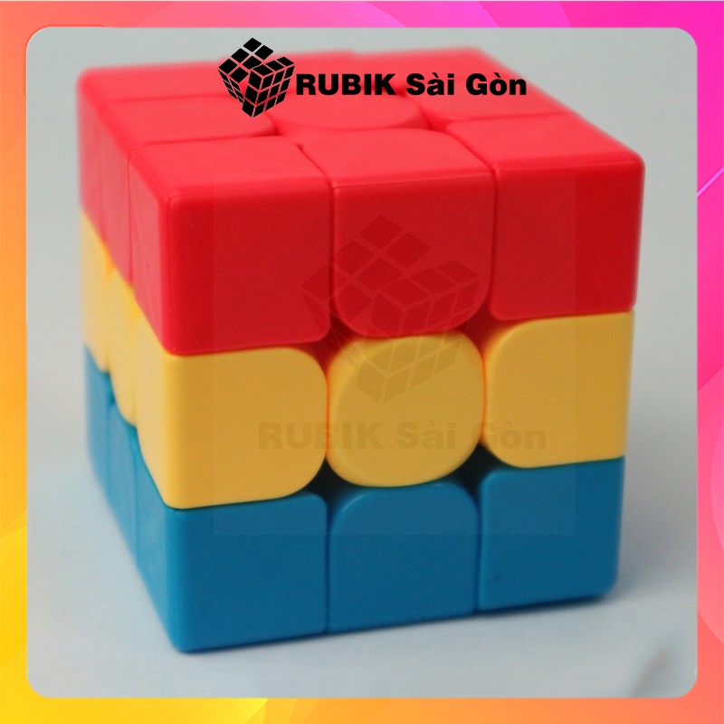 Rubik Biến Thể Fantastic Gear Sandwich 3x3 Cao Cấp Rubic Bump Man Sáng Tạo Dùng Để Dạy Học Cho Người Mới Chơi