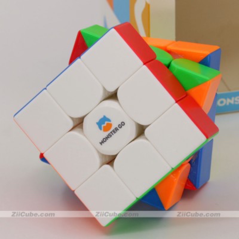 Rubik 3x3 Monster Go v2 Phiên bản mới có nam châm  hộp nhựa cứng và kèm túi nhung Rubik Nha Trang