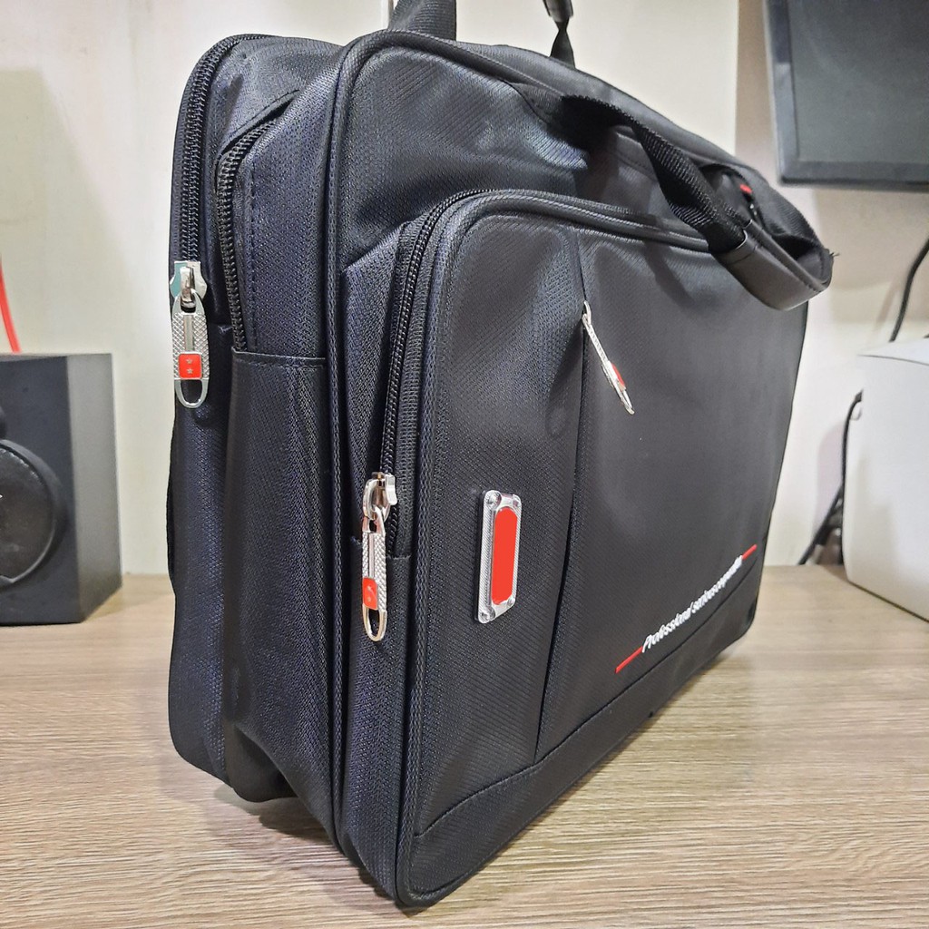 Cặp đa năng cao cấp thời trang Dù Xốp Thái viền thêu chỉ siêu bền Tặng móc khóa nam Shalla | BigBuy360 - bigbuy360.vn