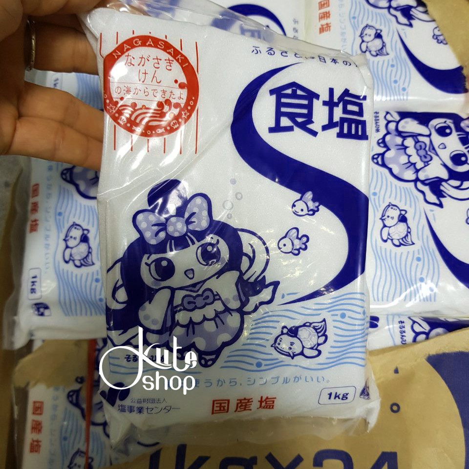 Muối tinh khiết  Nagasaki nội địa Nhật gói 1kg