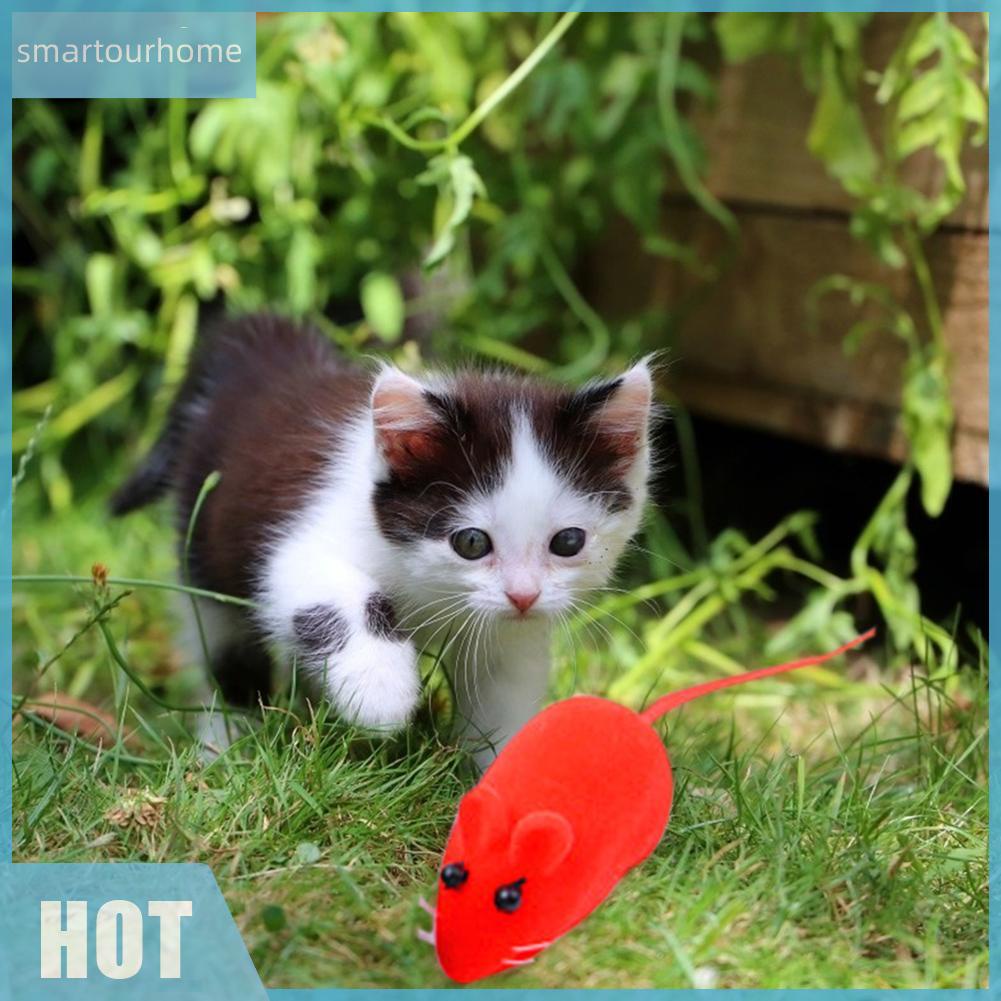 Đồ chơi con chuột giả có âm thanh cho mèo