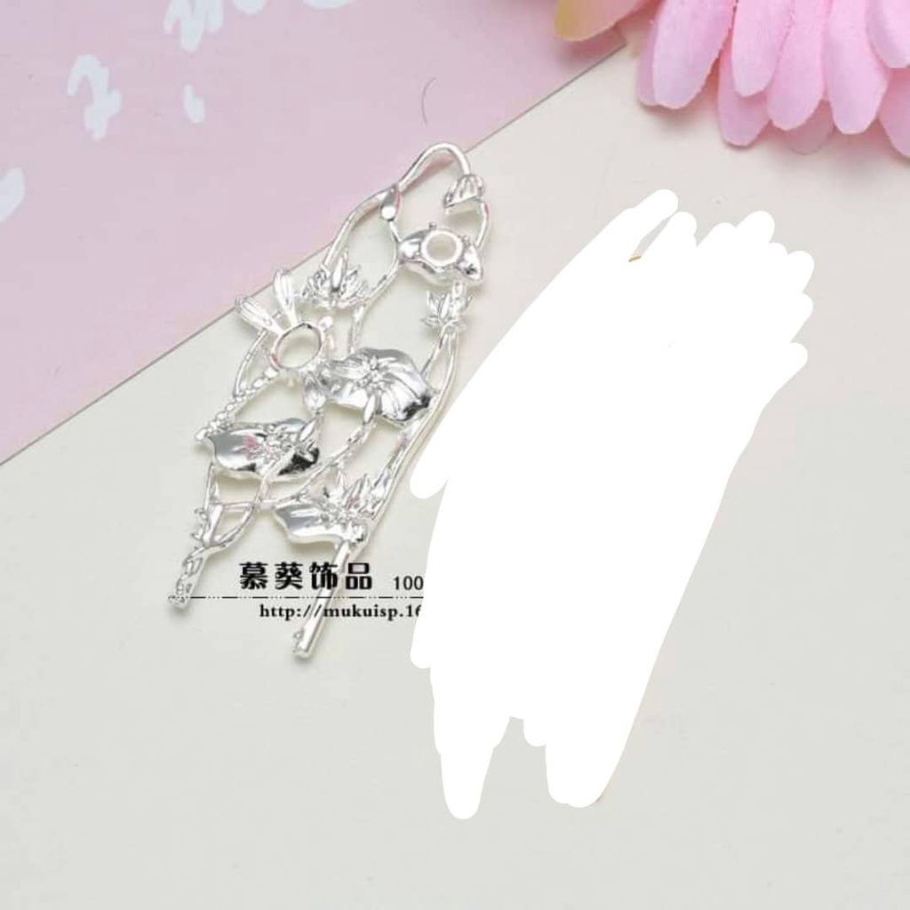 (1 cái) Phiến đúc kim loại 28*70mm, Nguyên liệu Làm trang sức cổ trang, Nguyên liệu DIY