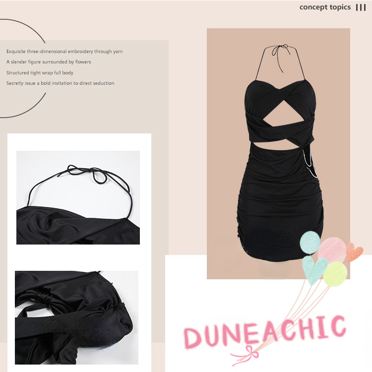 Đầm Ngủ Hai Dây Thiết Kế Khoét Lỗ Thời Trang Quyến Rũ Cho Nữ