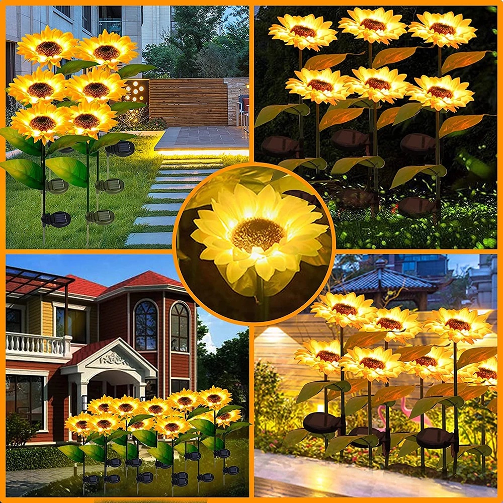Đèn led năng lượng mặt trời hình hoa hướng dương