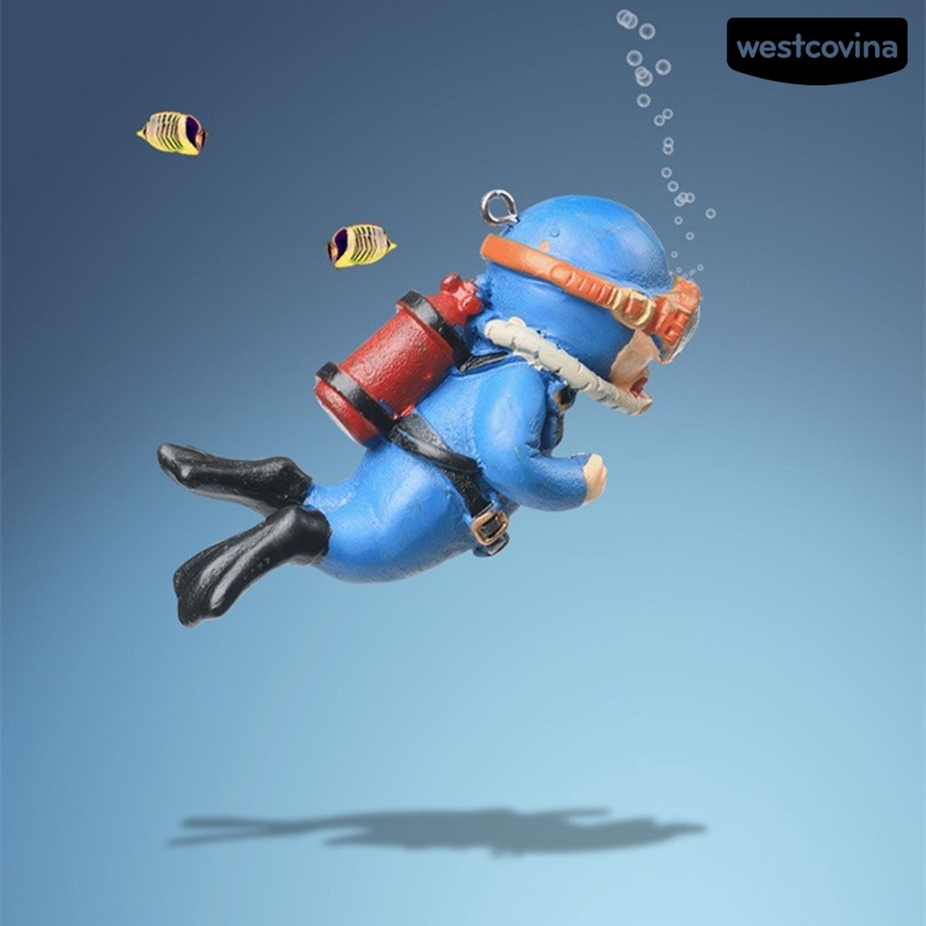 [Mới]♞Bể cá Thợ lặn Không ô nhiễm Trang trí nhẹ nổi Frogman Bể cá Đồ trang trí Đồ dùng gia đình