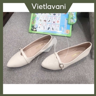 Giày bệt TTB6 cao 3cm kiểu dáng basic êm chân