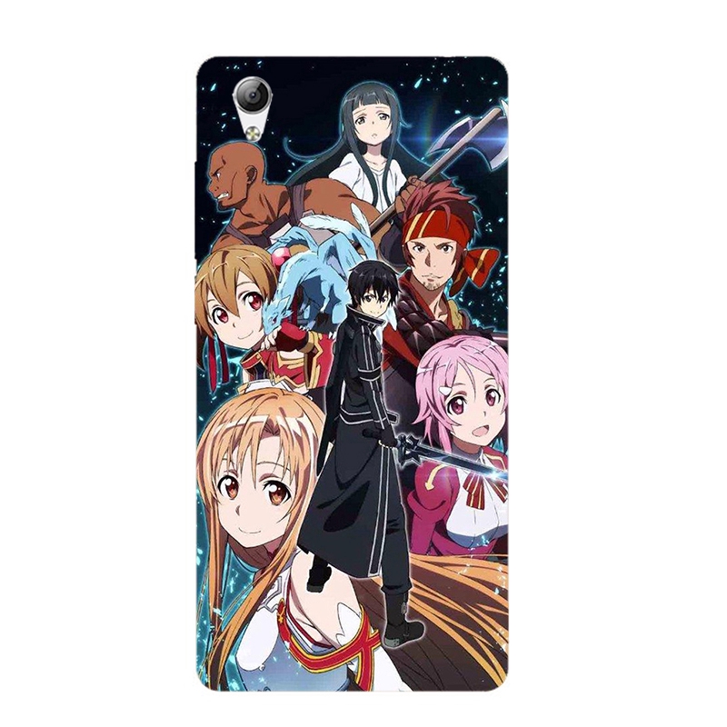 Ốp điện thoại bằng silicon mềm in họa tiết Sword Art Online cho Sony Xperia XA XA1 XA2 XZ3 Plus Ultra