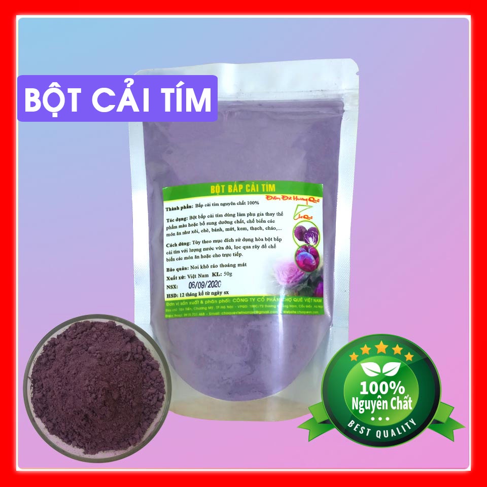 Bột Bắp Cải Tím 200g