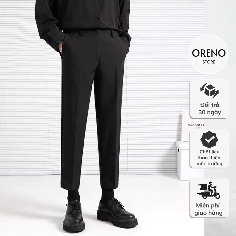 Quần Tây Nam Hàn Quốc Ống Côn Cao Cấp Oreno Fashion, chất vải co giãn dày dặn, form Slimfit hàn quốc