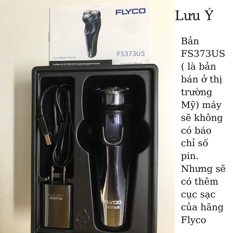 Máy cạo râu Flyco FS373 US( phiên bản dành cho thị trường Mỹ), máy cạo râu điện 3 lưỡi đa năng chất lượng cao Chính Hãng