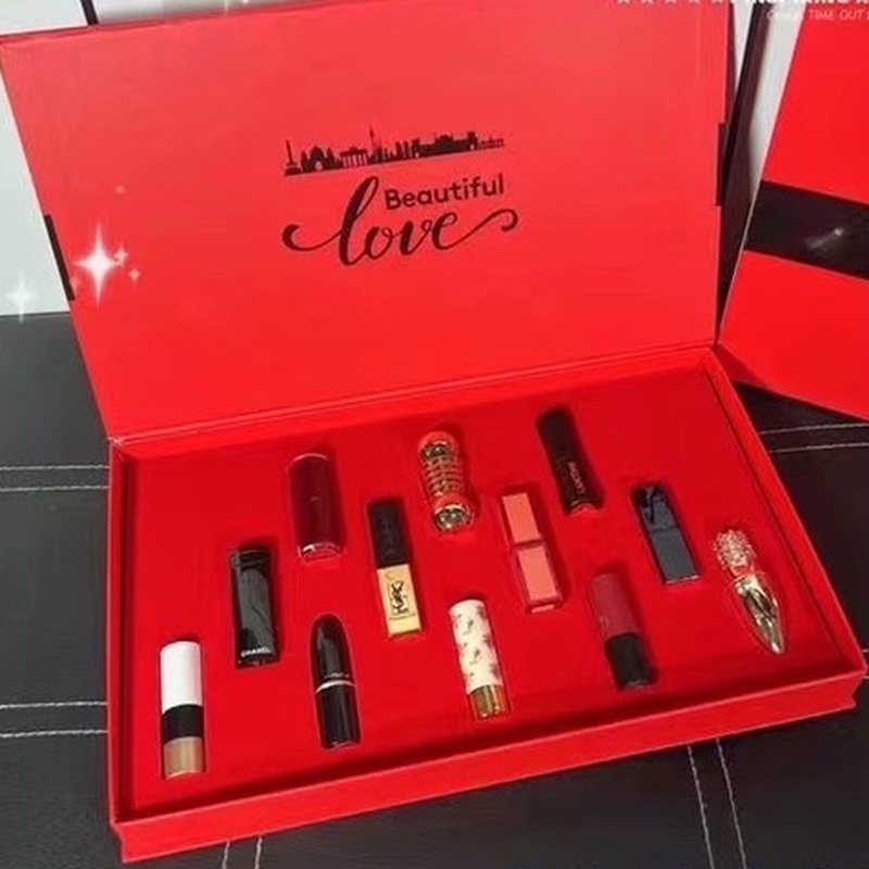 Set 12 Son Môi Lancome TOMFORD TF Ace 520 Cao Cấp Kèm Hộp Đựng