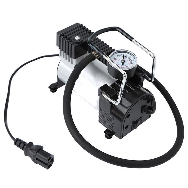 Máy Nén Khí Bơm Hơi Nén Khí Mini 12V bơm hơi ô tô bơm xe máy xe đạp bơm điện bơm lốp xe Trọng Lượng Nhẹ Tay Cầm Vững Chắ