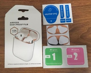 Miếng dán chống bụi cho tai nghe airpods không dùng keo dán