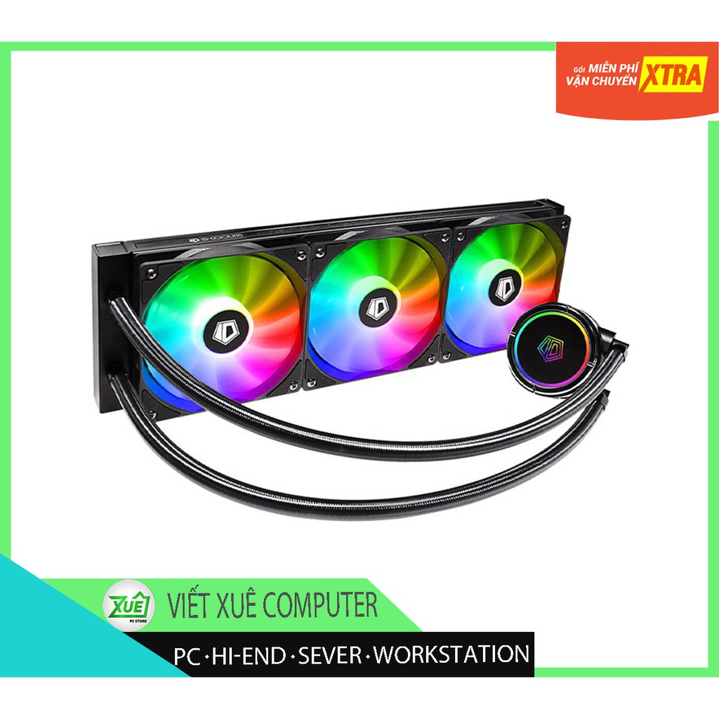 Giá ưu đãi 🖤 Tản nhiệt Nước AIO 🖤 Tản nhiệt nước AIO CPU ID-Cooling ZOOMFLOW 360X ARGB SNOW EDITION - Chính hãng BH 24T